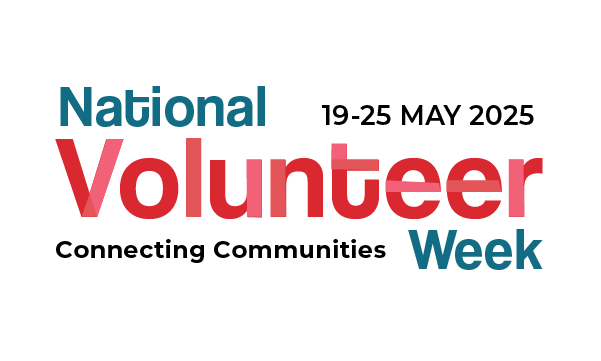 National Volunteer Week 2025 logo (Connecting Communities)